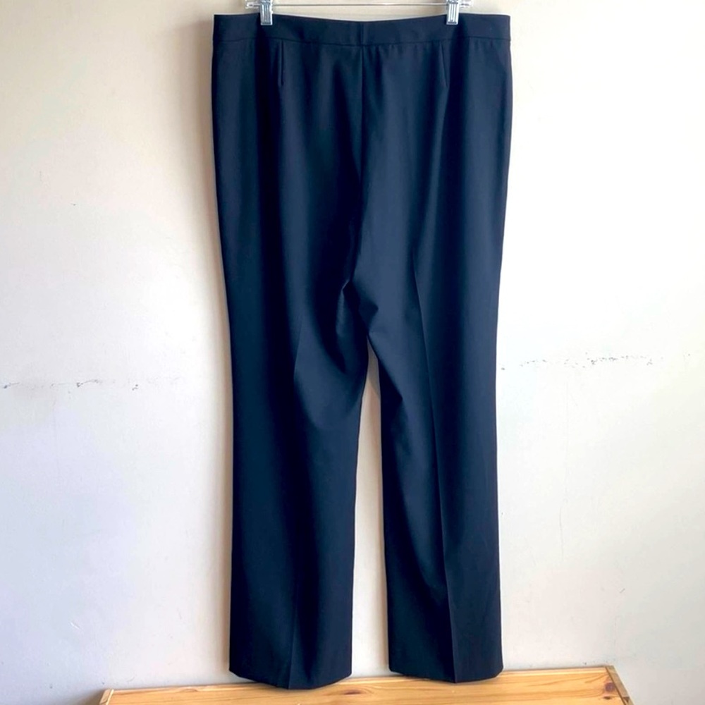 Lafayette 148 High Rise Wool Blend Trouser Black 16
